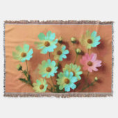 Zinnia Elegans Vibrannt Botanisch Decke (Vorderseite)