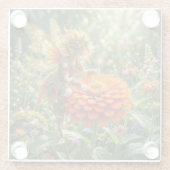 Zinnia Fee Glasuntersetzer (Rückseite)