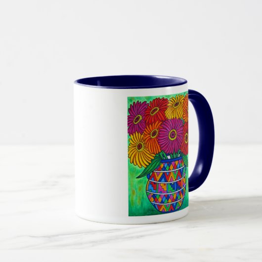 Zinnia-Fiesta-Kaffee-Tasse Tasse (VorderseiteRechts)