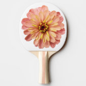 Zinnia Floral Blume Nature Foto 2-seitige Printwer Tischtennis Schläger (Rückseite)