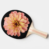 Zinnia Floral Blume Nature Foto 2-seitige Printwer Tischtennis Schläger (Seitenansicht)