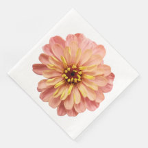 Zinnia Floral Blume Naturfotografie Napkins
