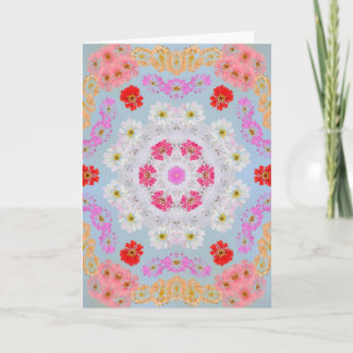 Zinnia Floral Card Karte