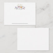 Zinnia Floral Notecard Vielen Dank Mitteilungskarte (Vorne/Hinten)