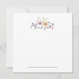 Zinnia Floral Vielen Dank Notecard Dankeskarte