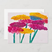 Zinnia Fun Postkarte 2 (Vorne/Hinten)
