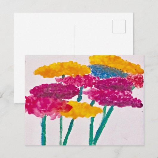 Zinnia Fun Postkarte 2 (Vorne/Hinten)