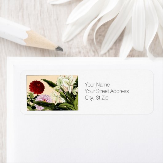 Zinnia & Ginger, botanische Rücksendeadresse (Insitu)