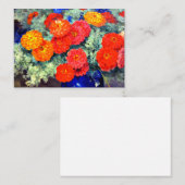 Zinnia, hell und schön mitteilungskarte (Vorne/Hinten)