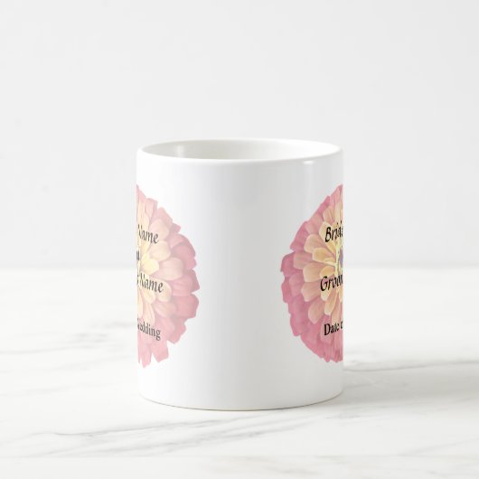 Zinnia in Orange-Schatten Kaffeetasse (Mittel)