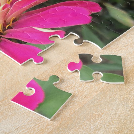ZINNIA - Lebendes Rosa und Creme - Puzzle (Seite)