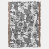 Zinnia, Monochom auf weiß Decke (Vorderseite Vertikal)