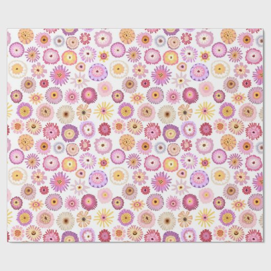 Zinnia-Packpapier Geschenkpapier (Flach)