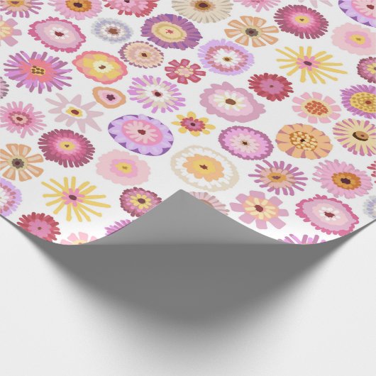 Zinnia-Packpapier Geschenkpapier (Ecke)