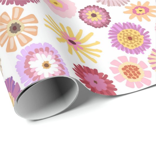 Zinnia-Packpapier Geschenkpapier (Rolleneckpunkt)