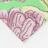 Zinnia Pattern Fleecedecke (Ecke)