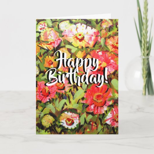 Zinnia Pattern Karte (Vorderseite)