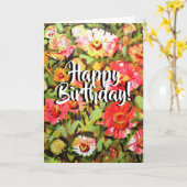 Zinnia Pattern Karte (Gelbe Blume)