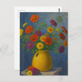 Zinnia Postcard Postkarte (Vorne/Hinten)