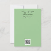 Zinnia Red Blume Künstlerisch Flat Birthday Card Einladung (Rückseite)