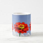 Zinnia Rote Blume Tasse (Mittel)
