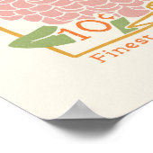 Zinnia Seed Packet Poster (Ecke)