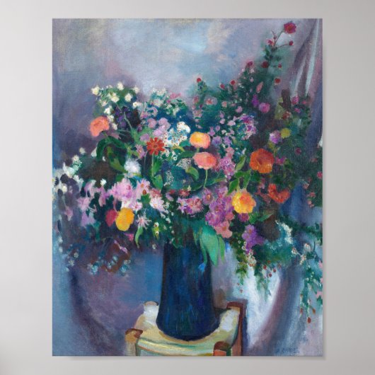 Zinnia und Asters | Arthur Beecher Carles Poster (Vorne)