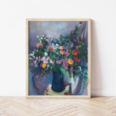 Zinnia und Asters | Arthur Beecher Carles Poster