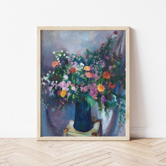 Zinnia und Asters | Arthur Beecher Carles Poster