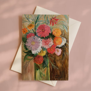 Zinnia und Asters   Tadeusz Makowski Karte