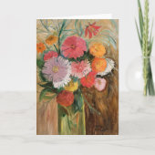 Zinnia und Asters | Tadeusz Makowski Karte (Vorderseite)