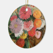 Zinnia und Asters | Tadeusz Makowski Keramik Ornament (Links)