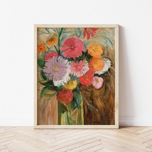 Zinnia und Asters | Tadeusz Makowski Poster