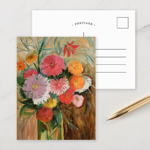 Zinnia und Asters   Tadeusz Makowski Postkarte