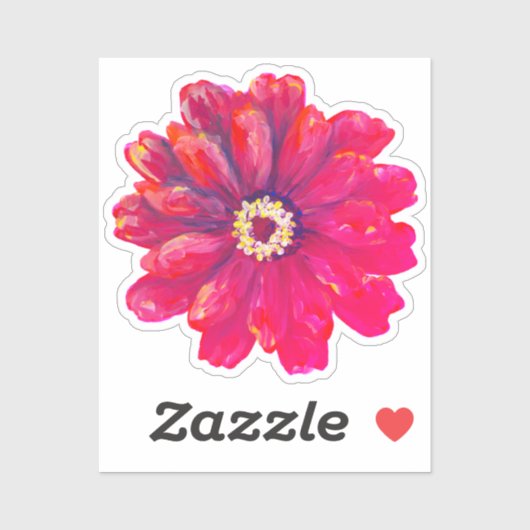 Zinnia Vinyl Sticker (Blatt)