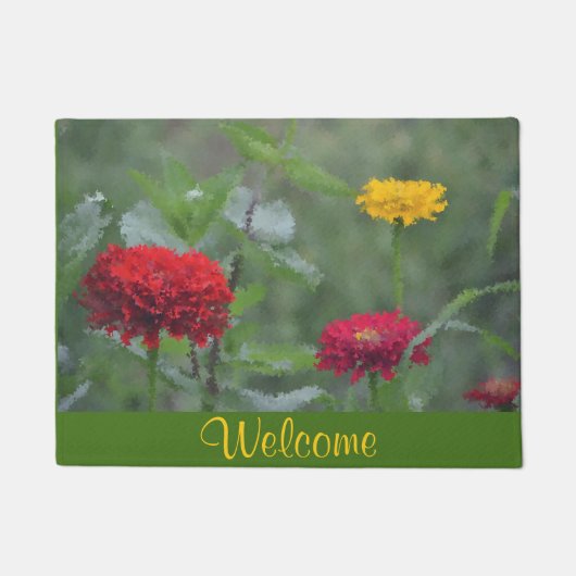 Zinnia Welcome Doormat Fußmatte (Vorderseite)