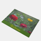Zinnia Welcome Doormat Fußmatte (Schrägansicht)