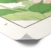 Zinnia & White Ginger Lily Blume, Tanigami Konan, Poster (Ecke)