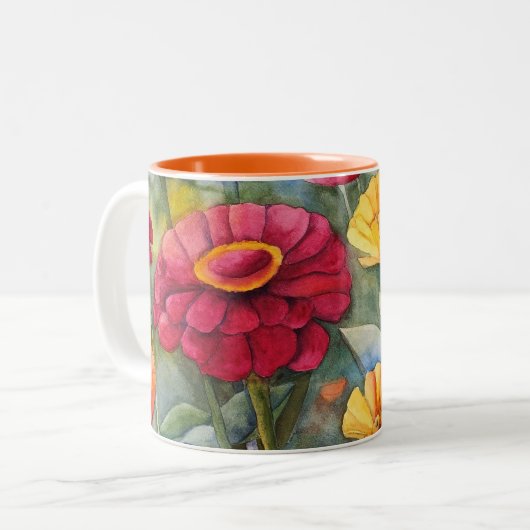 Zinnia Zweiteilige Tasse (Vorderseite Links)