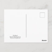 "Zinnias 4." Postkarte (Rückseite)