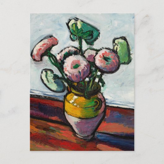 Zinnias Blumenbilder Postkarte (Vorderseite)