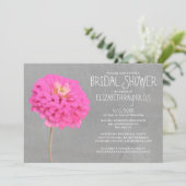 Zinnias Bridal Dusche Einladungen (Stehend Vorderseite)