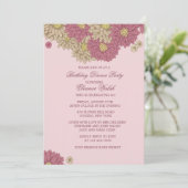 Zinnias Einladung (Stehend Vorderseite)