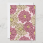 Zinnias Einladung (Rückseite)