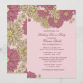 Zinnias Einladung (Vorne/Hinten)