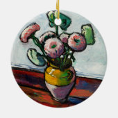 Zinnias | Henry Lyman Saően Keramik Ornament (Hinten)