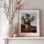 Zinnias | Henry Lyman Saően Poster