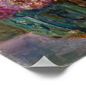 Zinnias in einem grünen Jar | Floris Verster Poster (Ecke)