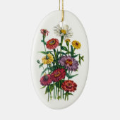 Zinnias Keramikornament (Rechts)