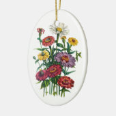 Zinnias Keramikornament (Links)